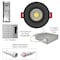Nuwatt 3 Inch Black LED Gimbal Recessed Downlight 2700K-5000K Selectable Canless Light, Dimmable, PK4 NW-GMB-3-5CT-BLK-R-4P - alternate 6